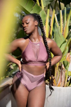 Tatiana Activewear Lucia Shorts - Mauve All Pole Wear