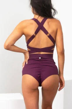 Lunalae Tara High Waisted Bottoms - Recycled Mulberry