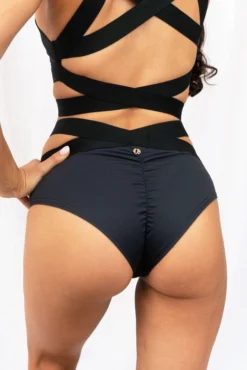 All Pole Wear Lunalae Tara Low Waisted Bottoms - Recycled Black