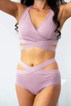 Lunalae Tara Low Waisted Bottoms - Recycled Mauve