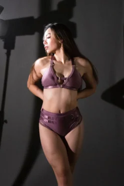 Tatiana Activewear Kaizen Top - Mauve All Pole Wear