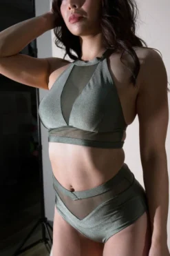 Tatiana Activewear Lucia Top - Khaki All Pole Wear