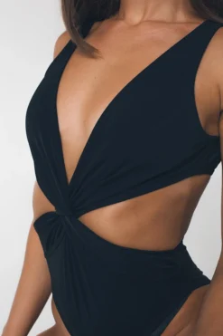 Bodysuits Shark Polewear Twist Bodysuit - Black