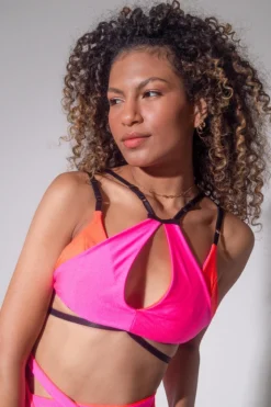 Sorte Wild Top - Neon Pink/Orange