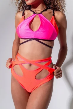 Sorte Wild Top - Neon Pink/Orange