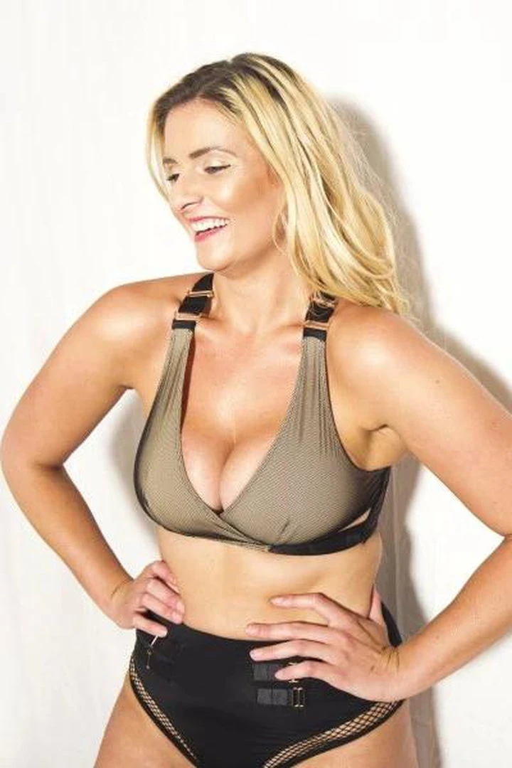 Tatiana Activewear Yuki Top - Black Mesh All Pole Wear