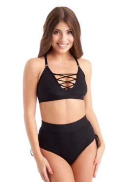 All Pole Wear Bandurska Full Moon Top - Ribbed Black