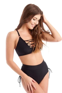 All Pole Wear Bandurska Full Moon Top - Ribbed Black