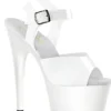 Pleaser USA Adore-708N 7inch Jelly-Like Pleasers - White Shoes