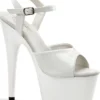 Shoes Pleaser USA Adore-709 7inch Pleasers - Patent White