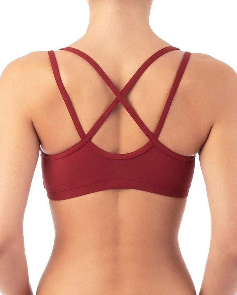 All Pole Wear Dragonfly Nicole Top - Burgundy