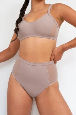 All Pole Wear Lunalae Bellani High Waisted Bottoms - Recycled Mocha