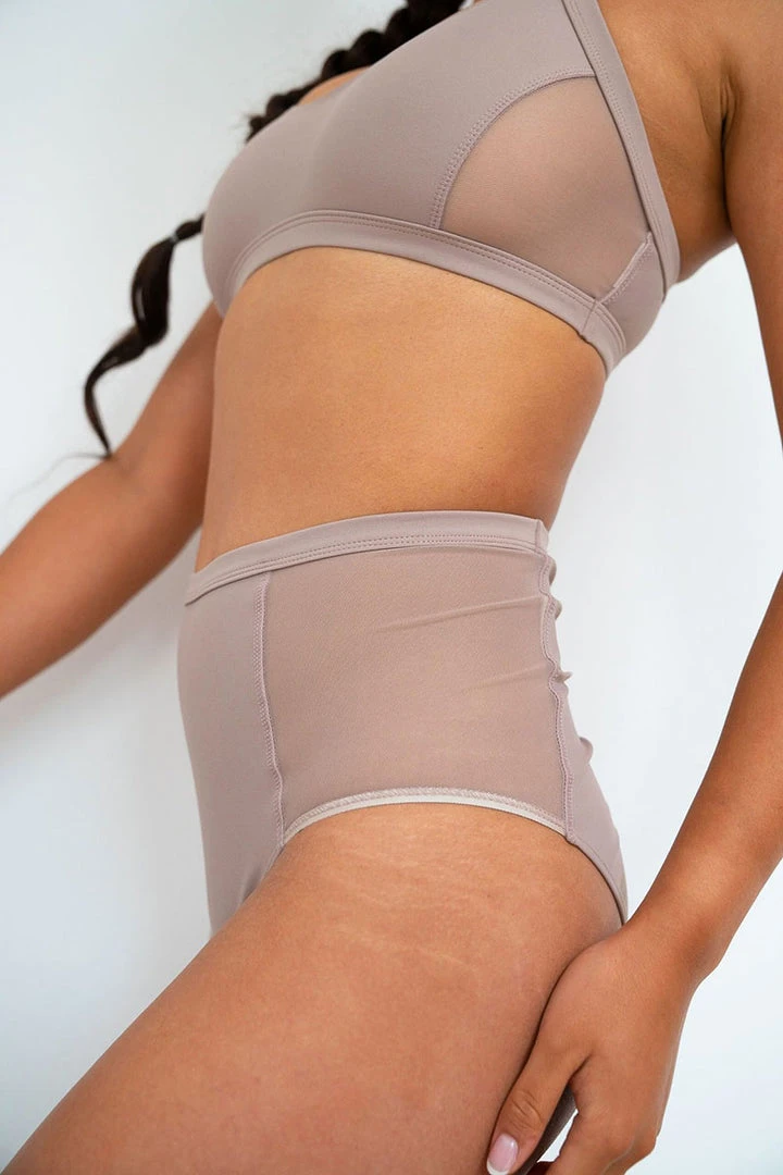 All Pole Wear Lunalae Bellani High Waisted Bottoms - Recycled Mocha