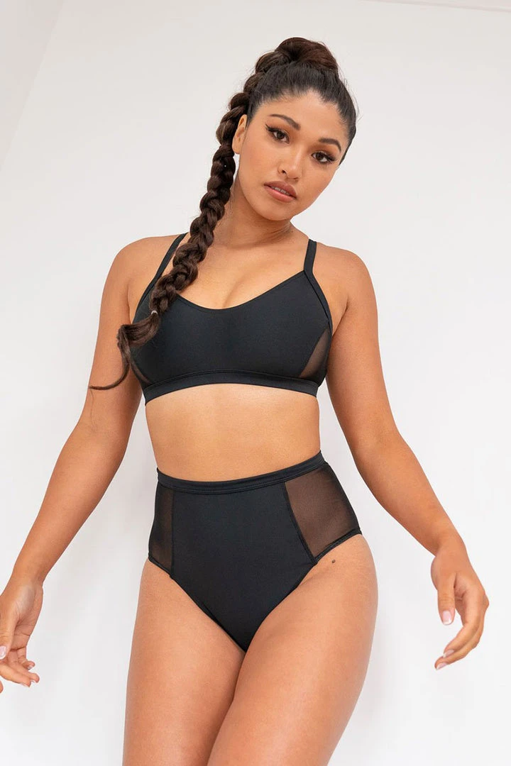 All Pole Wear Lunalae Bellani High Waisted Bottoms - Recycled Black