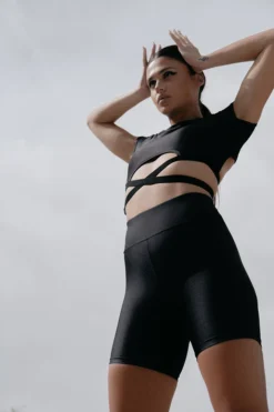 All Pole Wear Paradise Chick Biker Shorts - Black