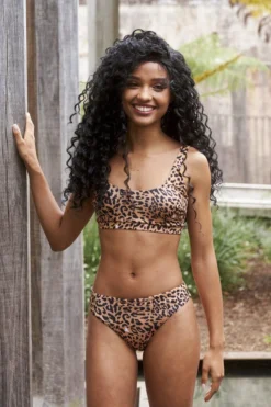 Lunalae Ciara Eco Bottoms - Brown Leopard All Pole Wear