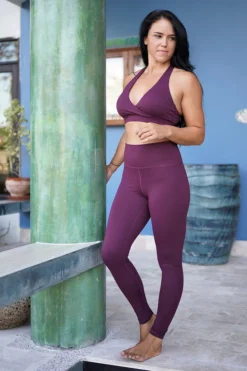 Off The Pole Scrunch Butt Leggings - Burgundy