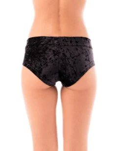 Dragonfly Hot Pants - Velvet Black All Pole Wear
