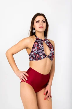All Pole Wear Shark Polewear Cherry Top - Sugar Skulls