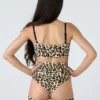 All Pole Wear REV ACTIV Bomb Garter Shorts - Leopard Velvet