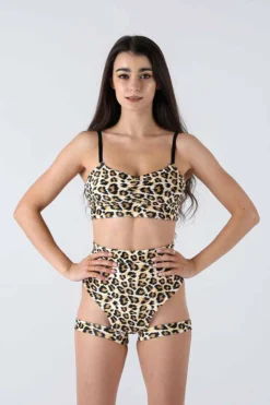 All Pole Wear REV ACTIV Eclipse Top - Leopard Velvet