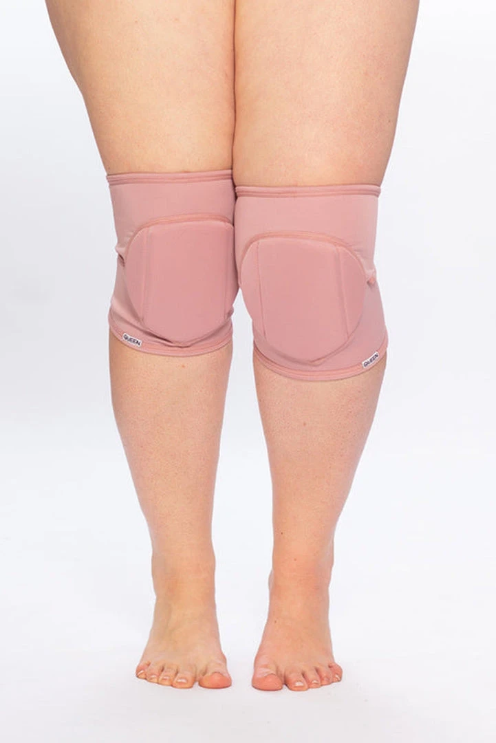 Queen Accessories Queen Kneepads - Dusty Rose Plus Size Pole Wear