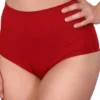 Cleo The Hurricane Essential High Waisted Shorts - Red All Pole Wear