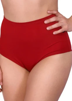 Cleo The Hurricane Essential High Waisted Shorts - Red All Pole Wear