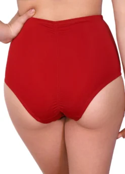 Cleo The Hurricane Essential High Waisted Shorts - Red All Pole Wear