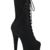 Pleaser USA Flamingo-1050FS Faux Suede 8inch Pleaser Boots - Black