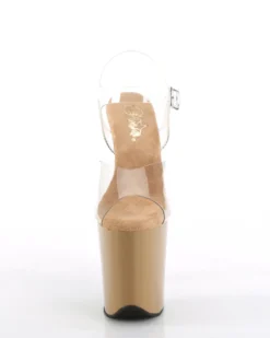 Pleaser USA Flamingo-808 8inch Pleasers - Toffee New In