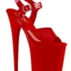 Pleaser USA Flamingo-808N Jelly-Like 8inch Pleasers - Red Shoes