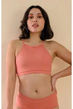 Mademoiselle Spin Gaby Top - Terracotta Pink All Pole Wear