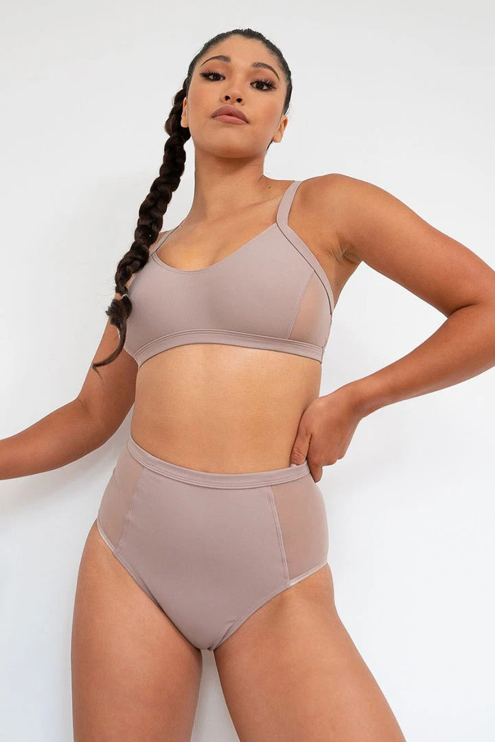 Lunalae Gigi Top - Recycled Mocha All Pole Wear