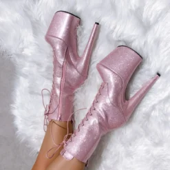 Hella Heels The Glitterati 8inch Boots - Sugarbaby Shoes