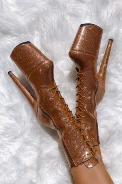 Shoes Hella Heels The Glitterati 8inch Boots - Oh Honey