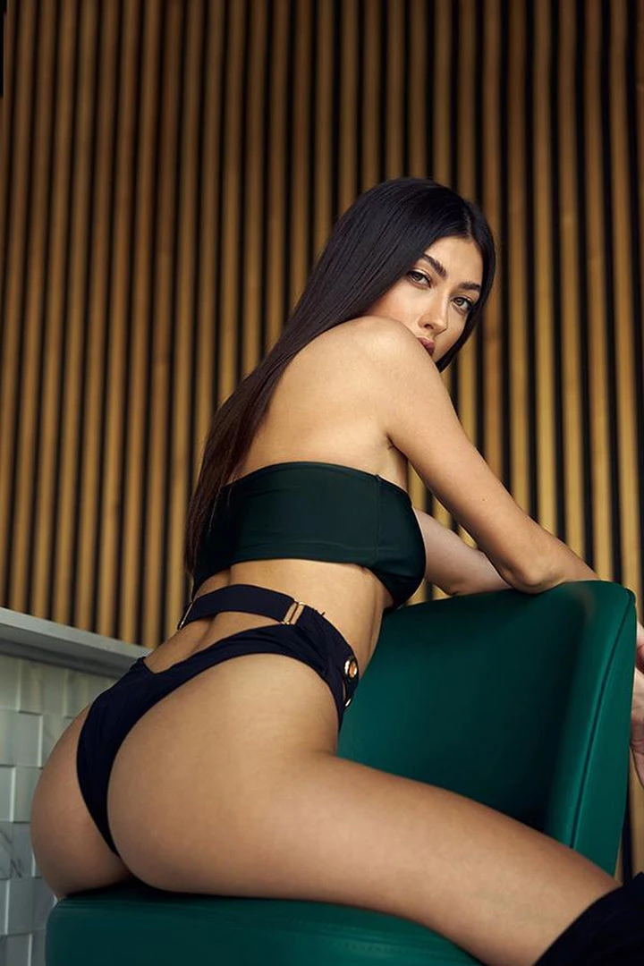 Hamade Activewear Ring Strap Bottoms - Black