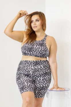Tops Lunalae Mali Top - Grey Leopard