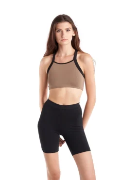 Hamade Activewear Mesh Side Cycling Shorts - Black