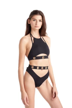 Hamade Activewear Ring Strap Bottoms - Black