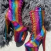 Hella Heels Limited Edition Pride Boots - 8inch Shoes