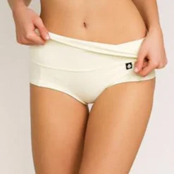 Poledancerka High-Low Brazil Shorts - Ivory