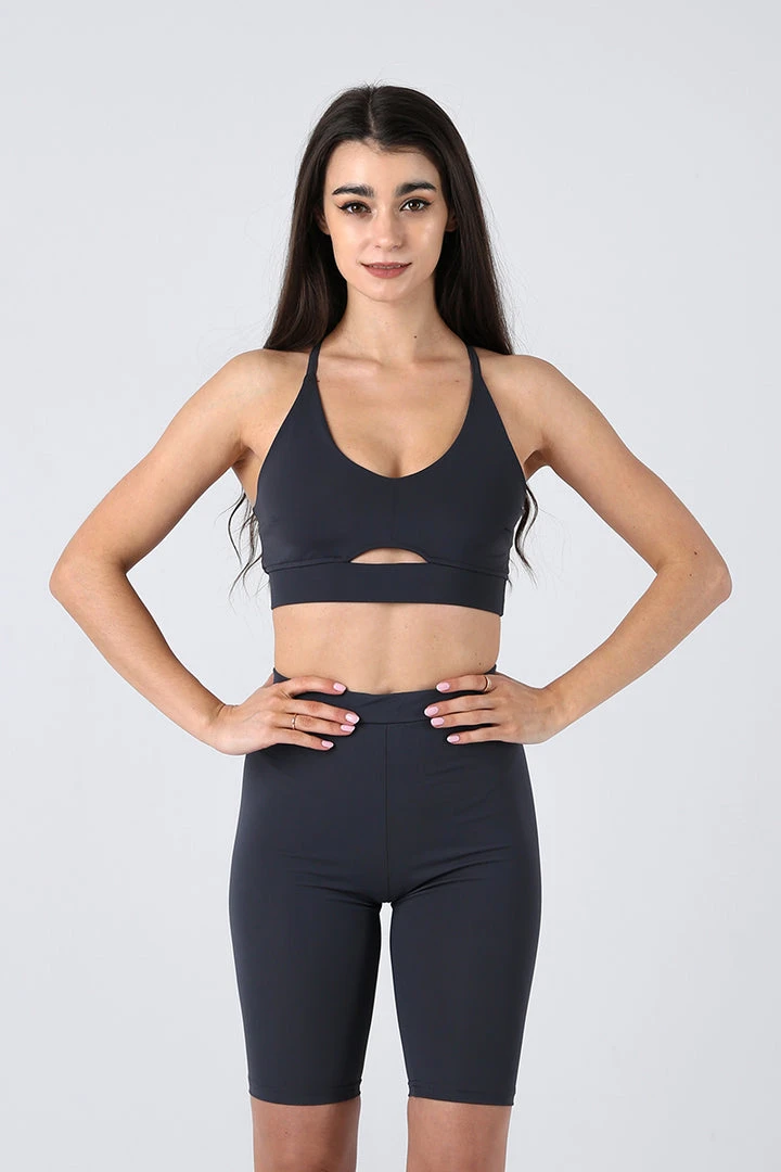 REV ACTIV Cycling Shorts - Dark Grey All Pole Wear