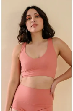 Mademoiselle Spin Louise Top - Terracotta Pink All Pole Wear