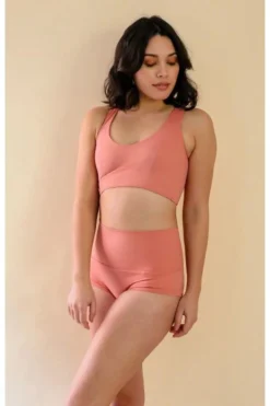Mademoiselle Spin Louise Top - Terracotta Pink All Pole Wear