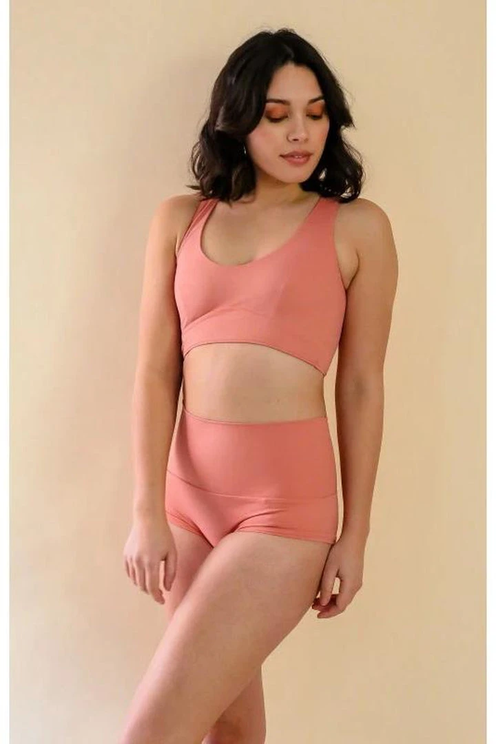 Mademoiselle Spin Louise Top - Terracotta Pink All Pole Wear