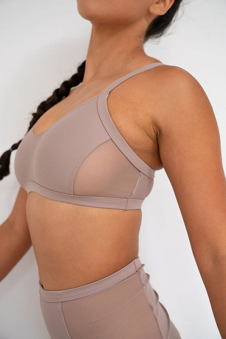 Lunalae Gigi Top - Recycled Mocha All Pole Wear