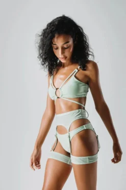 Flole Oriana Shorts And Garter Belt - Mint New In