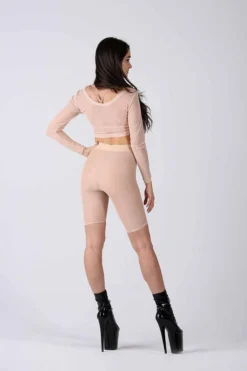 REV ACTIV Mesh Cycling Shorts - Beige