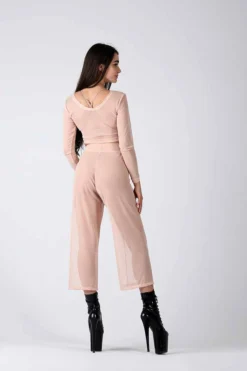 REV ACTIV Mesh Flow Pants - Beige Loungewear Bottoms